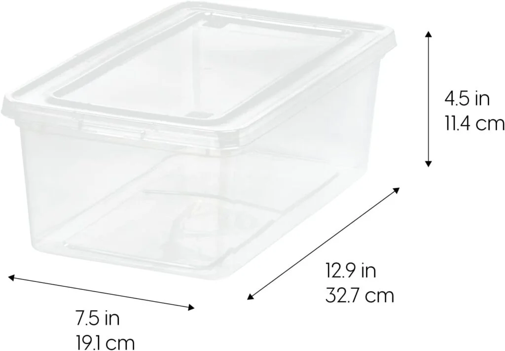 5.9 Qt. Plastic Storage Container Bin with Latching Lid