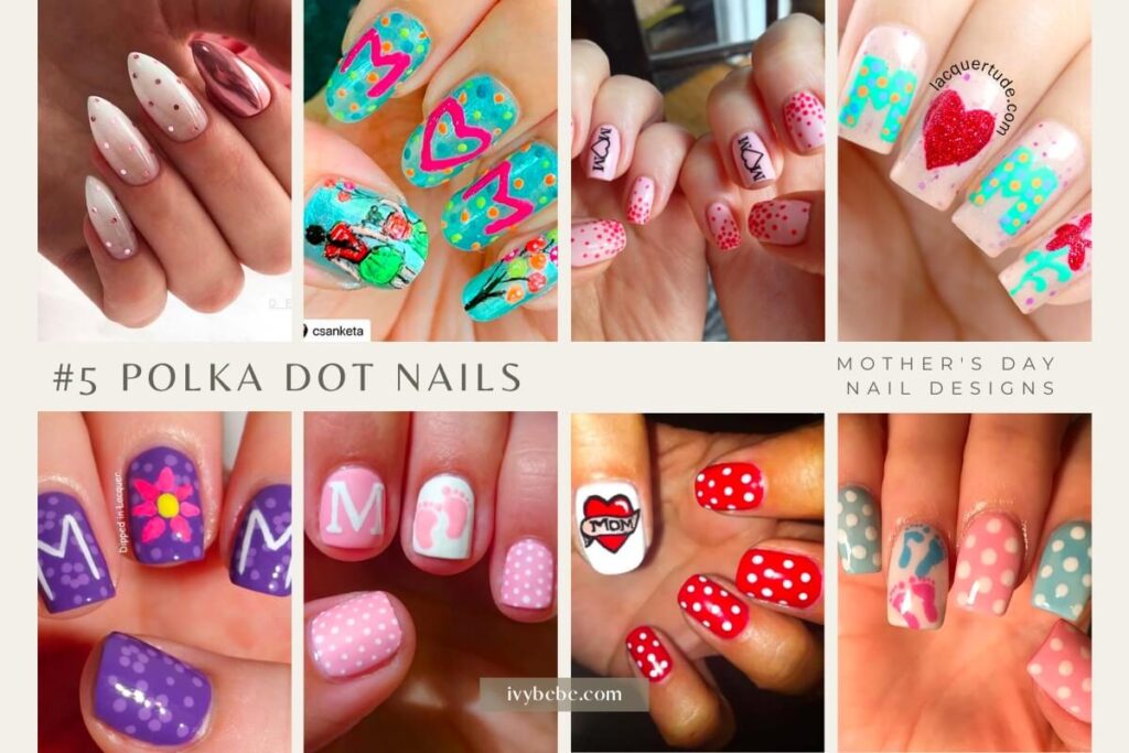 9. Mother's Day Nail Designs with Polka Dots - wide 6