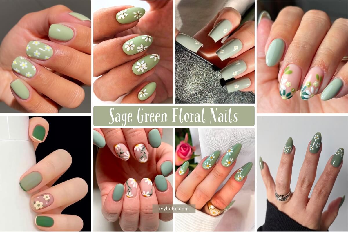 20 Most Trendy & Stylish Sage Green Nails To Try In 2023 Ivybebé