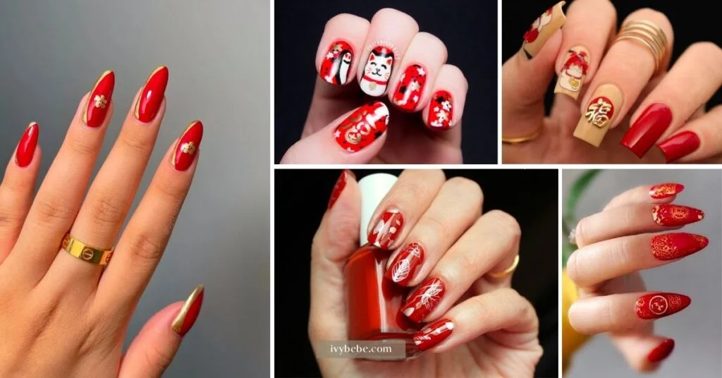 18 stylish Lunar New Year nail designs